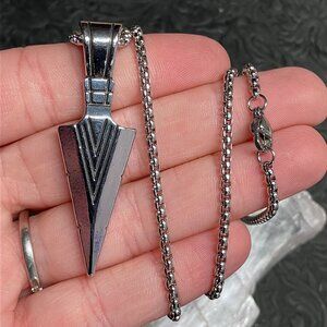 Viking Spearhead Arrowhead Necklace Pendant